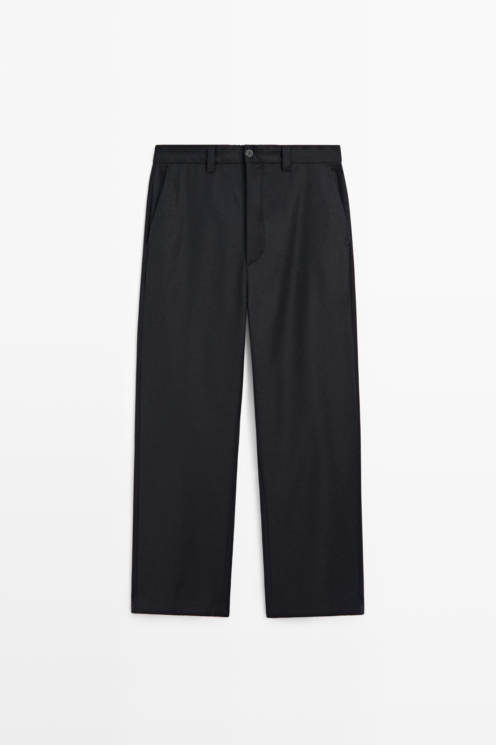 100% wool total look pants
